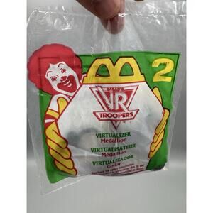 1995 McDonalds VR Troopers Medallion Necklace Virtualizer Happy Meal Toy #2
